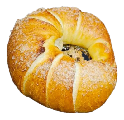 Töltött briós túróval, vegyesízzel